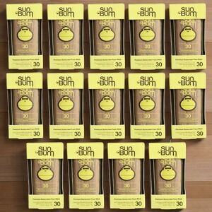 Lot of 14 Sun Bum SPF 30 Premium Sunscreen Face Sticks Water Resistant 0.45 Oz